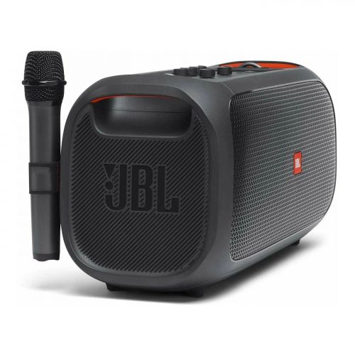 Портативная колонка караоке система с двумя микрофонами JBL Partybox On-The-GO (Реплика 1:1)