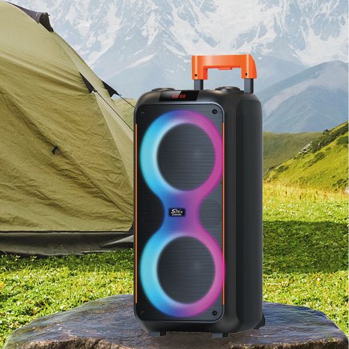 Портативная Bluetooth Караоке колонка ZQS8263 с микрофоном и пультом ДУ