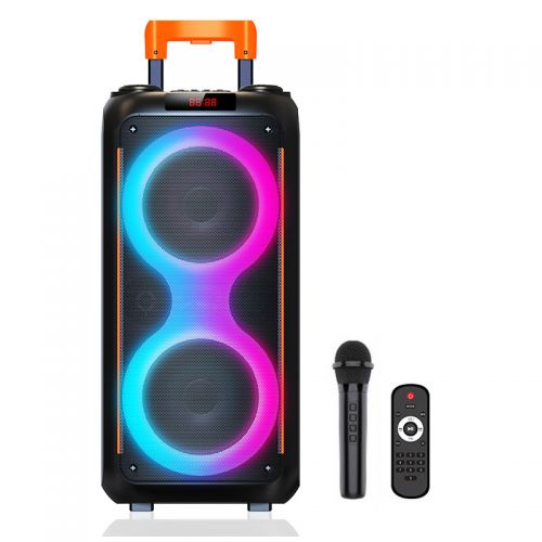 Портативная Bluetooth Караоке колонка ZQS8263 с микрофоном и пультом ДУ