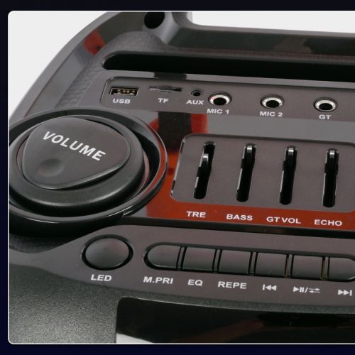 Портативная Bluetooth Караоке колонка ZQS8263 с микрофоном и пультом ДУ