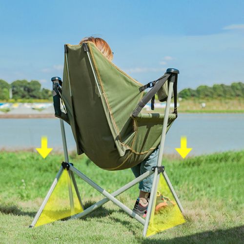 Туристическое складное кресло качалка Camping Boss