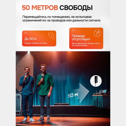 Беспроводные Микрофоны для караоке систем Professional Microphones