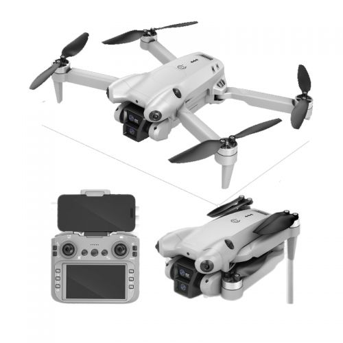 Двухкамерный складной квадрокоптер с пультом и дисплеем Portable Drone S101 Max
