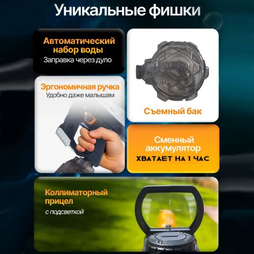 Водяной пистолет электрический Uzi Eectric Water Gun