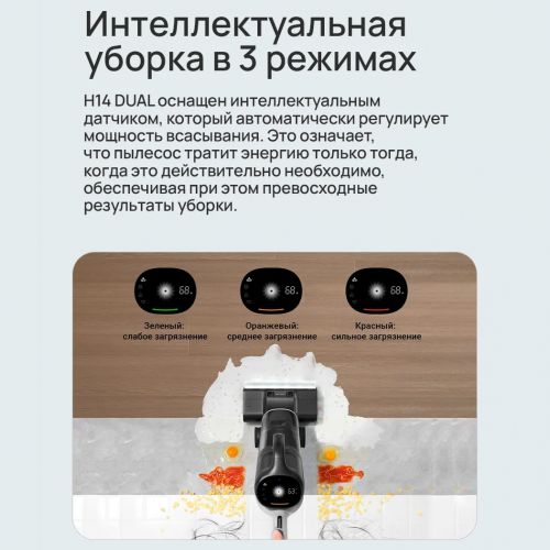Моющий беспроводной пылесос Dreame H14 Dual (H20 Ultra Mix)