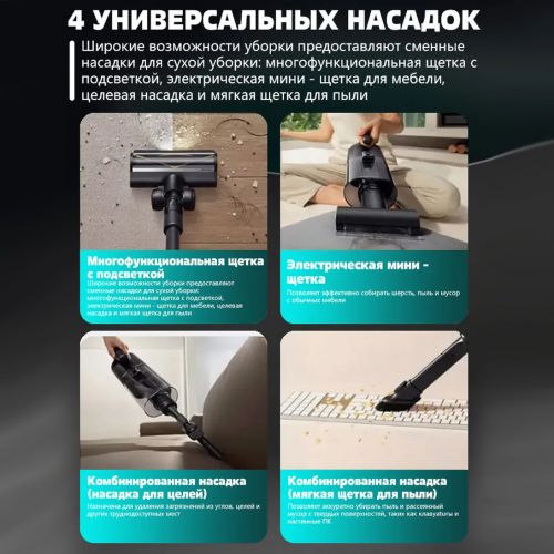 Моющий беспроводной пылесос Dreame H14 Dual (H20 Ultra Mix)