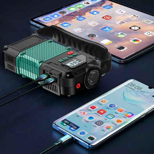 Компрессор для накачки колес 3в1 + Jump Starter Пусковое зарядное устройство Starter HS-A-01