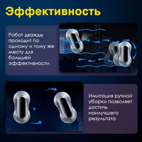 Робот мойщик окон с двумя распылителями Window Cleaning Robot X11 Pro