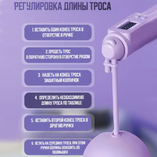 Скакалка спортивная с электронным счетчиком