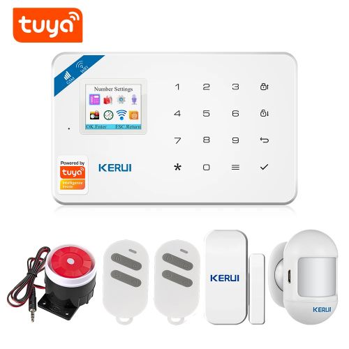 Беспроводная домашняя GSM + WiFi сигнализация Tuya GSM/WiFi Dual Network Alarm System