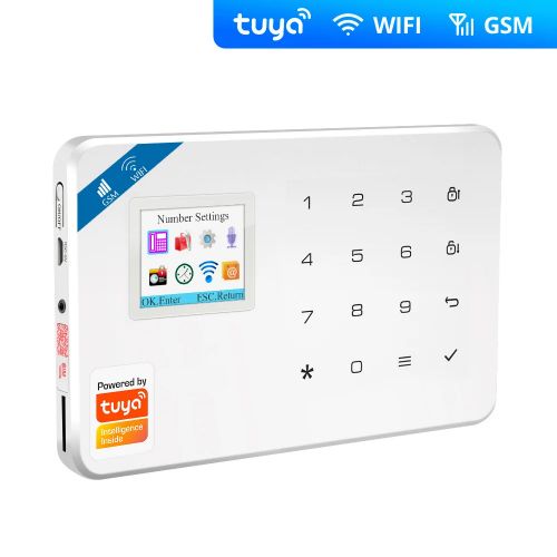 Беспроводная домашняя GSM + WiFi сигнализация Tuya GSM/WiFi Dual Network Alarm System