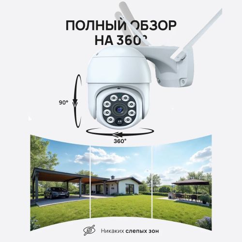 Уличная Беспроводной 4G Видео Камера Tuya Intelligent Camera + Солнечная панель