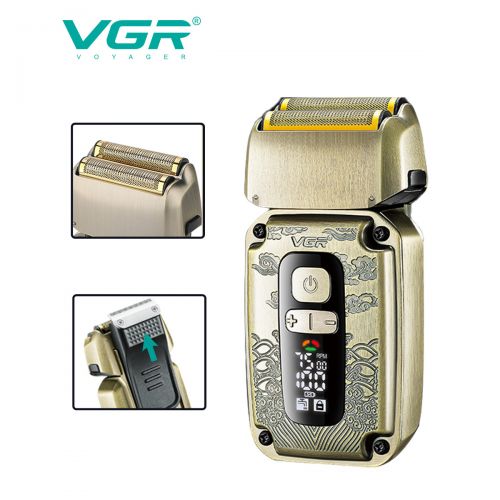 Подарочный профессиональный набор машинка для стрижки, триммер и электробритва VGR V-642