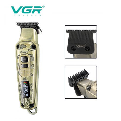 Подарочный профессиональный набор машинка для стрижки, триммер и электробритва VGR V-642
