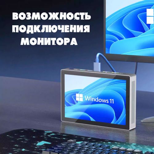 Мини ПК F9B PRO Intel N95,экран 7 дюймов (16+512GB)