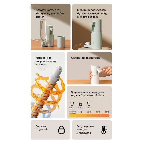 Портативный термопот - диспансер Xiaomi Mijia Portable Hot Water Dispenser