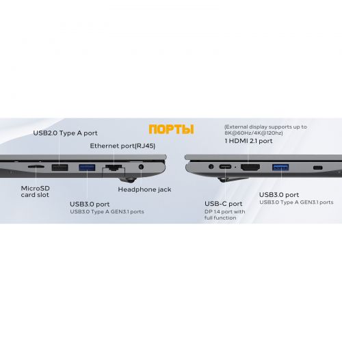 Ноутбук VocBook 16 16.1", Intel N95/ (16GB+1TB)