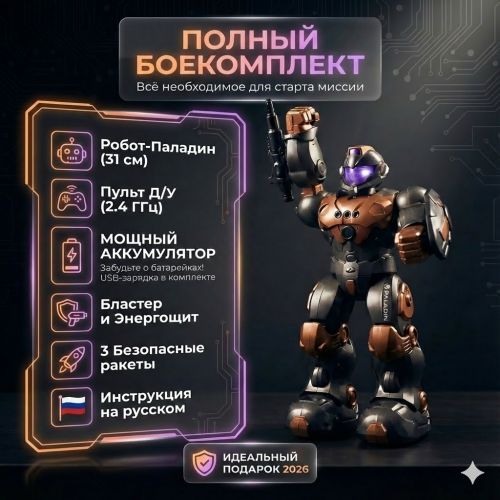 Робот на пульте управления "Рыцарь"